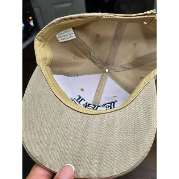 FBI Firm Believer In Jesus Beige Adjustable Baseball Cap Embroidered I Love Jesu - Picture 9 of 9